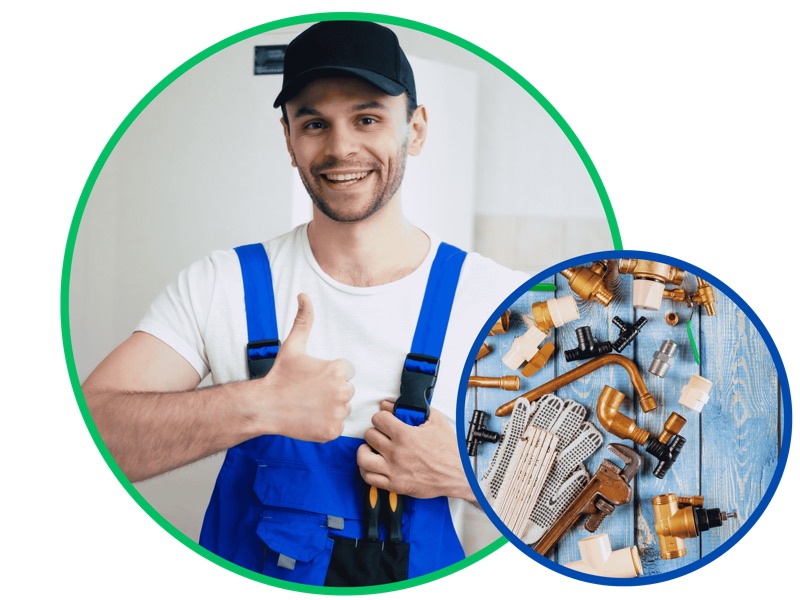 Profesionální instalatér při práci